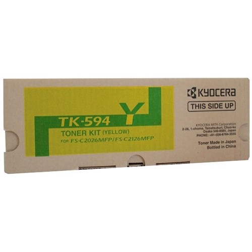Kyocera TK-594Y Yellow Laser Toner Cartridge