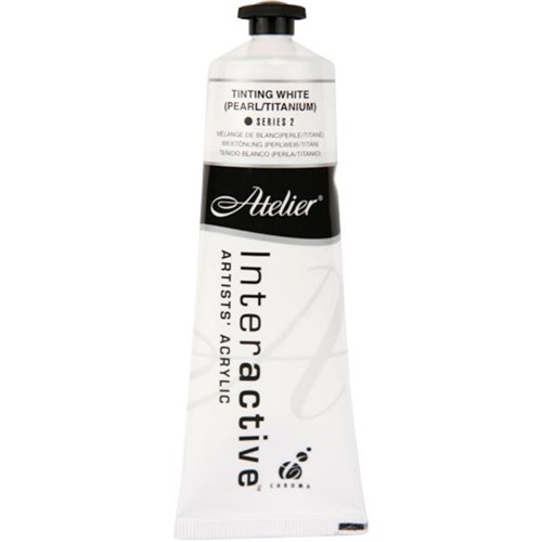 Atelier Interactive Acrylic Paint, S2, 80ml, Tinting White Titanium