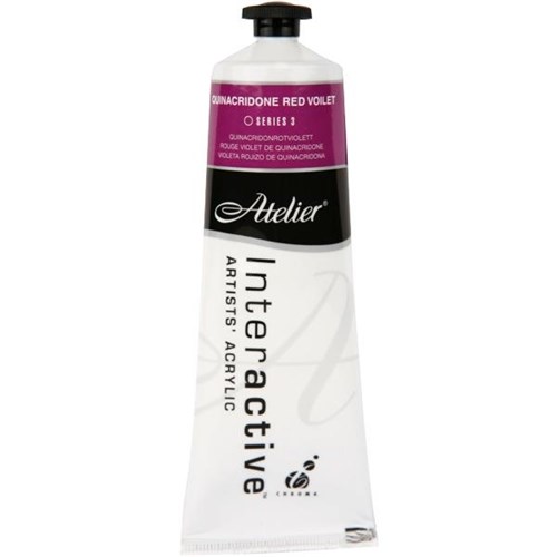 Atelier Interactive Acrylic Paint, S3, 80ml, Quinacridone Red Violet