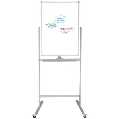 Boyd Visuals Acrylic Pivoting Mobile Whiteboard 600 x 900mm