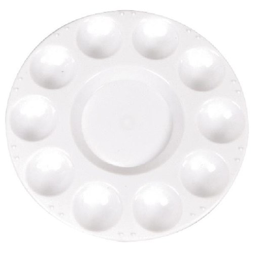 Round Paint Palette With Lid 10 Well OfficeMax NZ