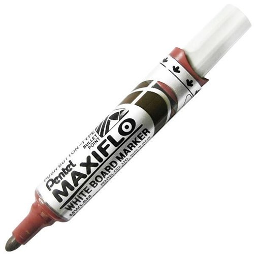 Pentel Maxiflo Brown Whiteboard Marker Bullet Tip