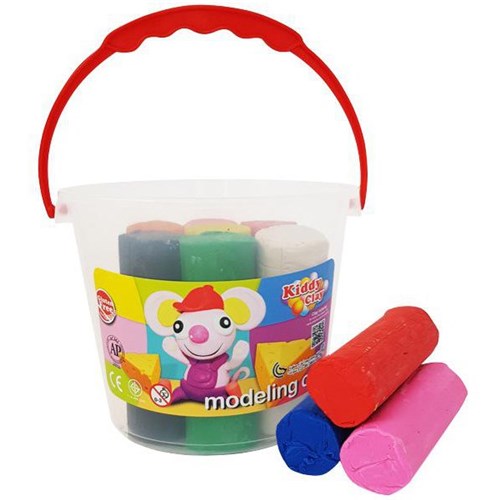 Kiddy Modelling Clay Assorted Colours, Tub of 8