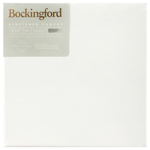Bockingford 10oz Stretched Canvas 8x8 Inch 3/4 Inch Frame