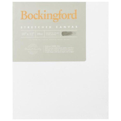 Bockingford 10oz Stretched Canvas 10x12 Inch 3/4 Inch Frame