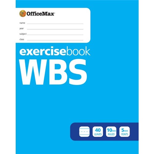 OfficeMax WBS Senior Writing Exercise Book 40 Leaves OfficeMax NZ
