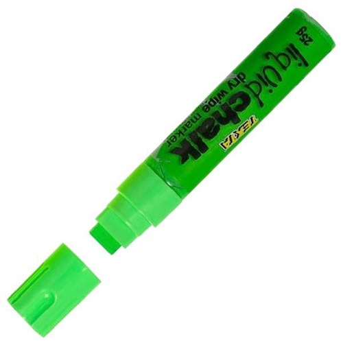 Texta Liquid Chalk Dry Wipe Window Marker 15mm Chisel Tip Green