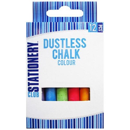 Chalk Assorted Colours, Box of 12
