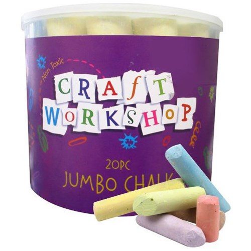 Jumbo Playground Chalk, Pack of 20