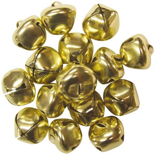 Round Bells Gold, Pack of 15