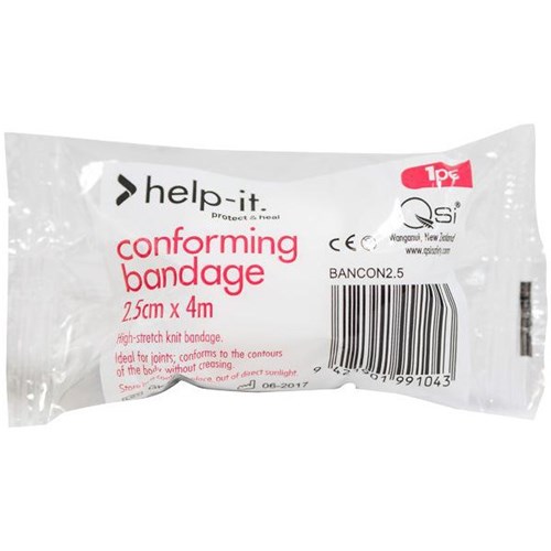 Help-It Conforming Bandage Gauze 25mmx 4m