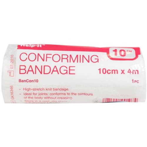 Help-It Conforming Bandage Light-weight Stretch 100mmx4m