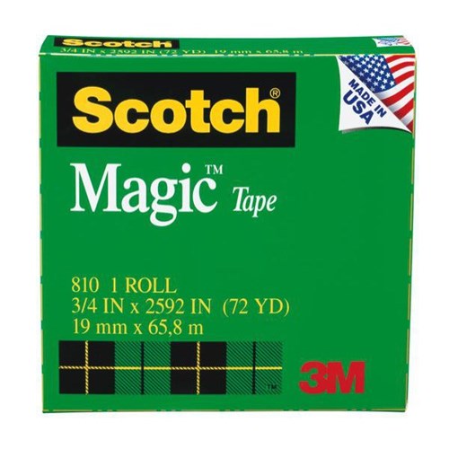 Scotch® Magic™ 810 Invisible Tape 19mm x 66m