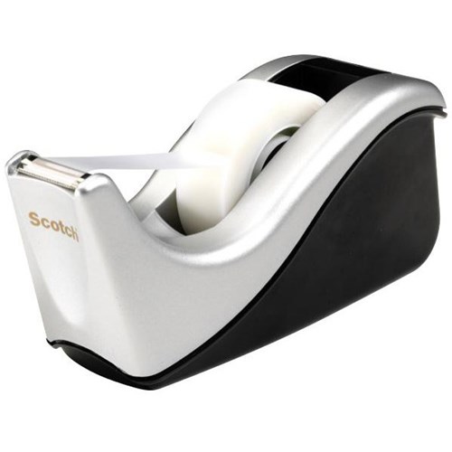 Scotch® C60 Tape Dispenser 19mm Silver/Black OfficeMax NZ