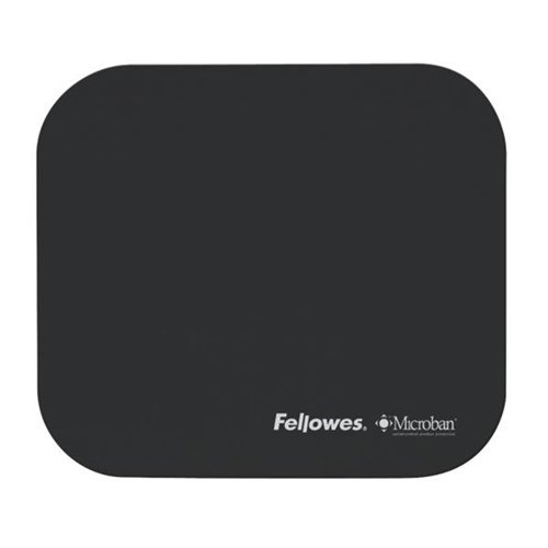 Fellowes Microban Mouse Pad Black OfficeMax NZ