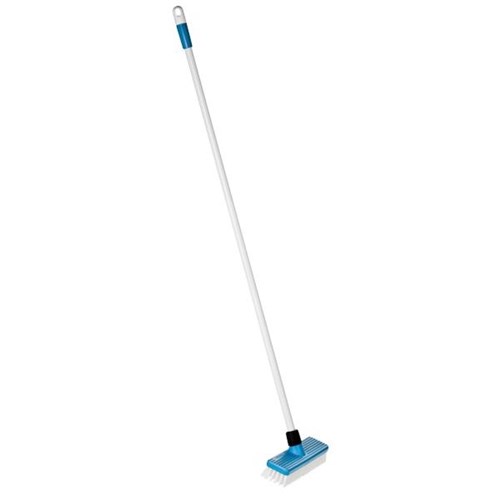Raven Deck Scrub Stiff Fill Broom With Handle 255mm Blue/White