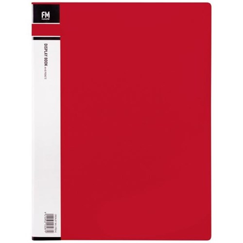 FM A4 Display Book 40 Pocket Red