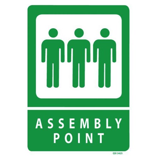 Assembly Point Safety Sign 230x300mm