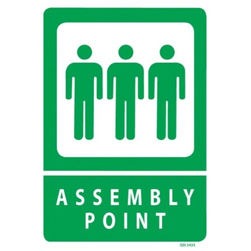 Assembly Point Safety Sign 240x340mm