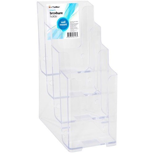 OfficeMax Brochure Holder Vertical Freestanding/Wall Mountable DLE 4