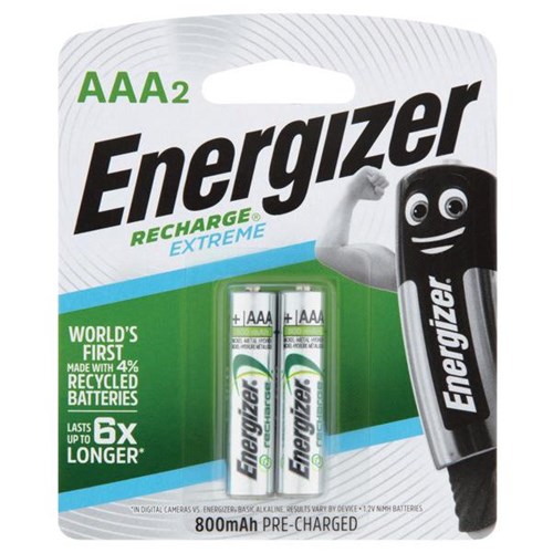 Energizer Rechargeable Nickel AAA Batteries, Pack of 2