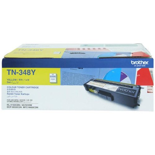 Brother TN-348Y Yellow Laser Toner Cartridge High Yield