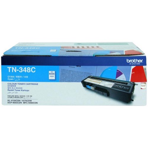 Brother TN-348C Cyan Laser Toner Cartridge High Yield