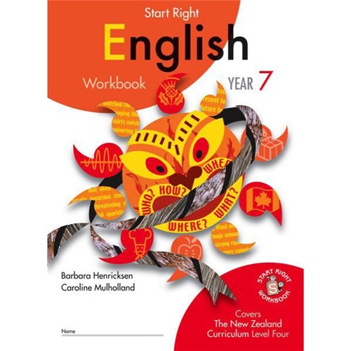 Start Right English Workbook Year 7 9781990015694