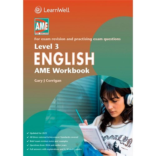 AME English Workbook NCEA Level 3 9781991107534