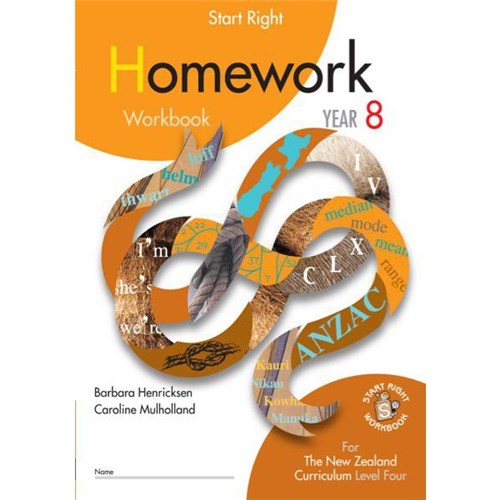 Start Right Homework Workbook Year 8 9781990015786