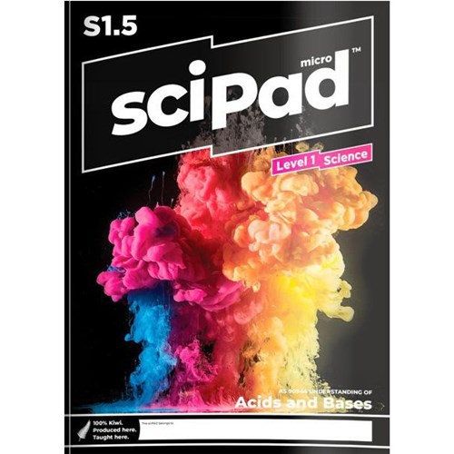sciPAD 1.5 Micro Science Acid & Bases Workbook Level 1 Year 11 9780473202309