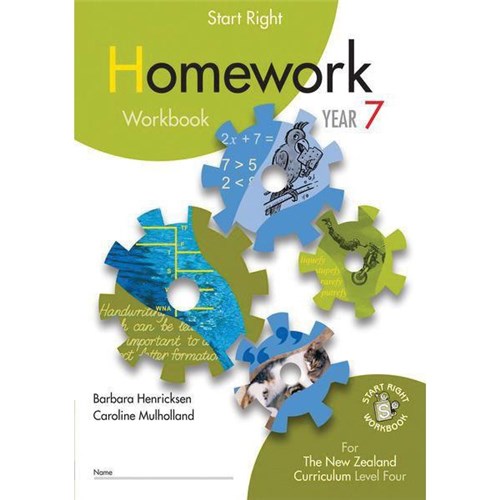 Start Right Homework Year 7 9781990015779