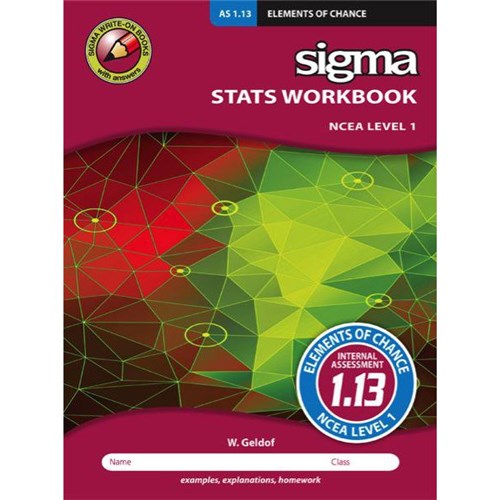 Sigma AS 1.13 Maths Elements of Chance Workbook NCEA Level 1 Year 11 9781877567643