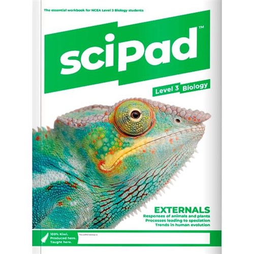 sciPAD External Biology Workbook Level 3 Year 13 9780992260491