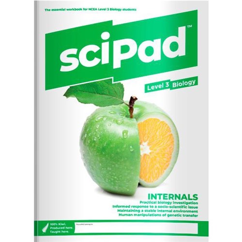 sciPAD Internal Biology Workbook Level 3 Year 13 9780992250690