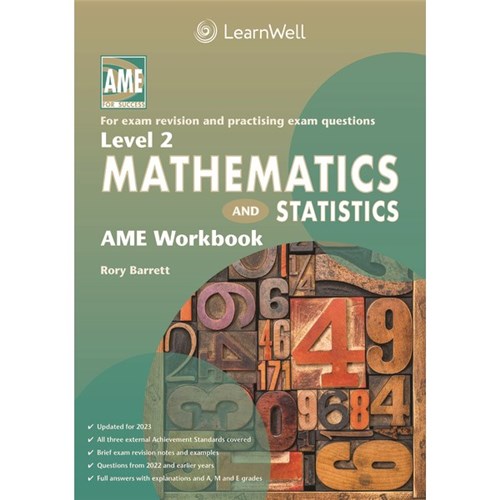 AME Mathematics & Statistics Workbook NCEA Level 2 9781991107138