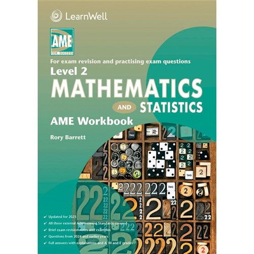 AME Mathematics & Statistics Workbook NCEA Level 2 9781991107466