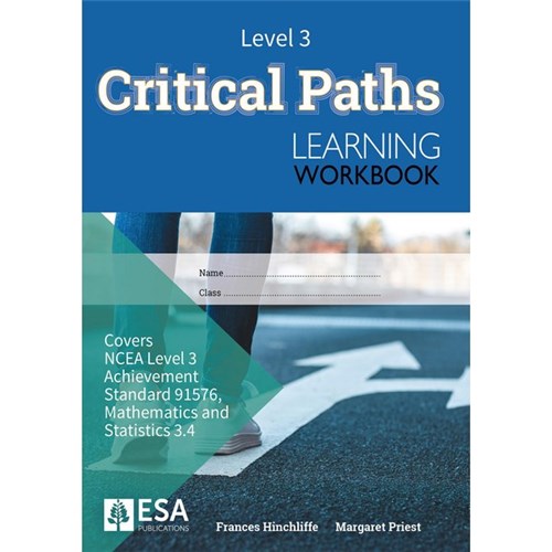 ESA Maths 3.4 Critical Paths Learning Workbook  Level 3 Year 13 9781990015380
