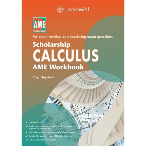 AME Scholarship Calculus Workbook 9781991107244