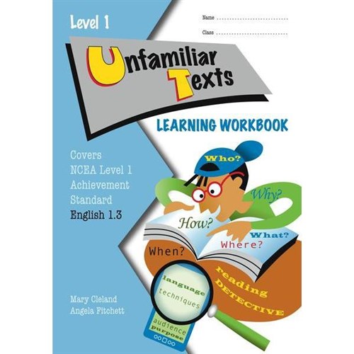 ESA English Unfamiliar Texts 1.3 Learning Workbook Level 1