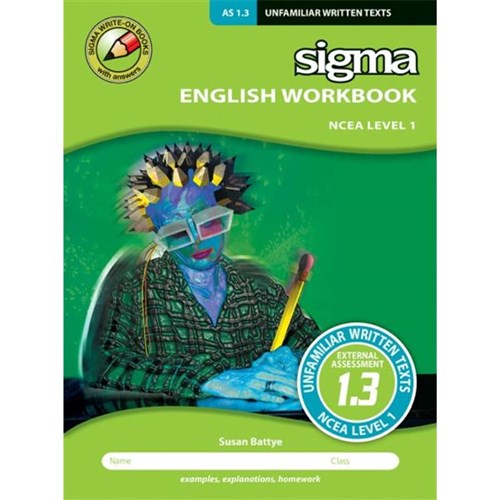 Sigma English 1.3 Unfamiliar Written Texts Workbook Level 1