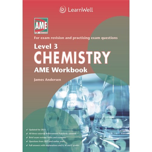 AME Chemistry Workbook NCEA Level 3 9781991107183