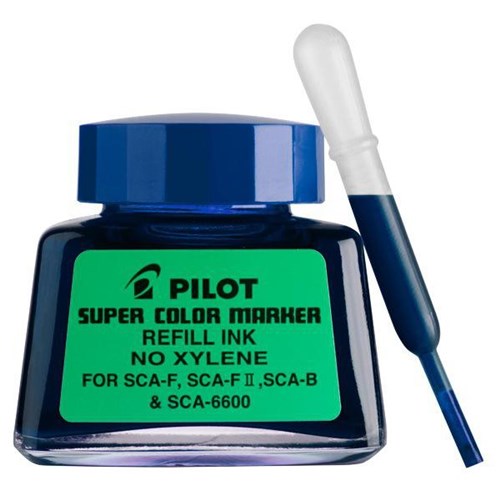 Pilot Super Color Blue Marker Ink Refill Pot 30ml