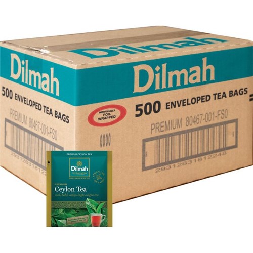 Dilmah Premium Enveloped Tea Bags, Box of 500