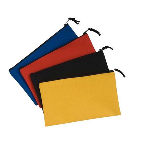 Pencil Case Flat Rectangular Assorted Colours