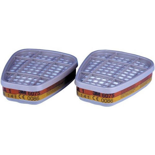 3M™ A1 Form Formaldehyde/Organic Vapour Cartridge Filter 6075, Pack of 2