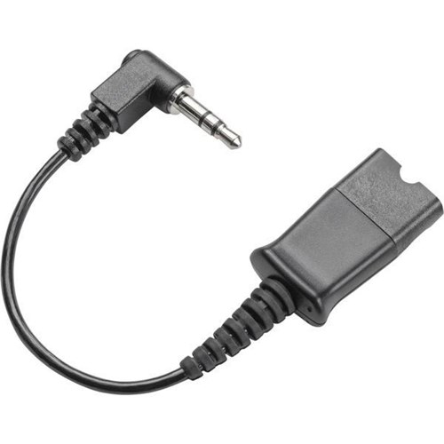 Plantronics Straight Cable Quick Disconnect To 3.5mm With Right Angle Plug