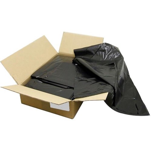 Rubbish Bags 550x500x1200  140L Black, Carton of 250