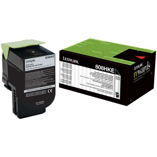 Lexmark 808HK 80C8HK Black Laser Toner Cartridge High Yield