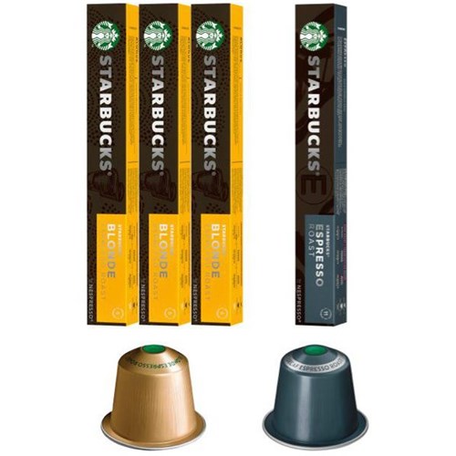 Starbucks Blonde Espresso Roast Coffee Capsules, 3 Boxes of 10